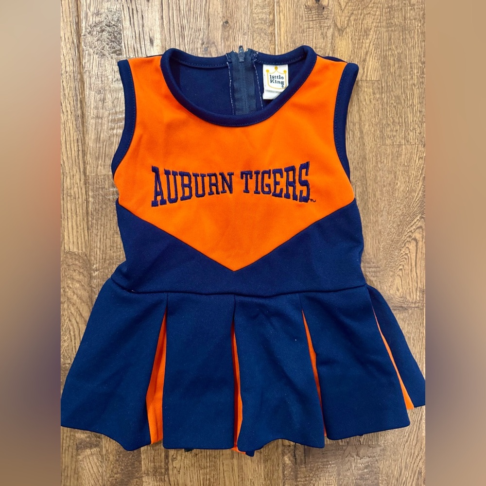 Little King Auburn Tigers Blue Orange Cheer Cheerleader Dress Girls Size 2‎ N